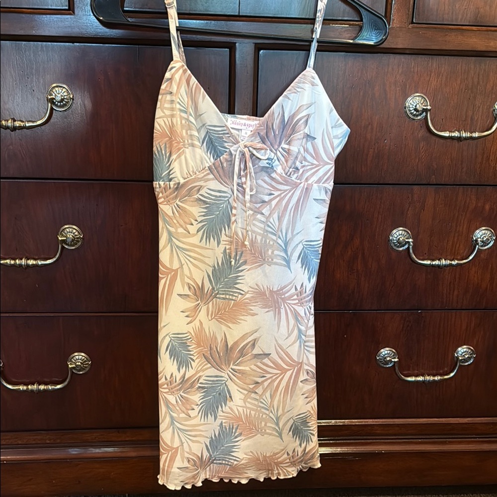 Tropical Print Mini Dress